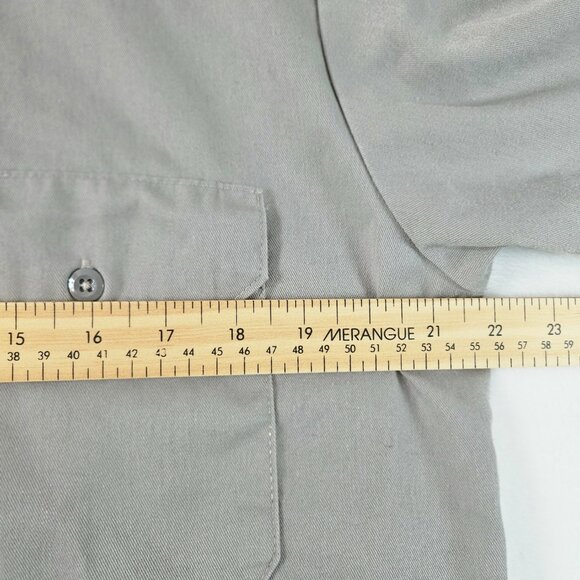 Dickies Work Shirt Men Size Medium Short Sleeve Gray - Picture 8 of 9